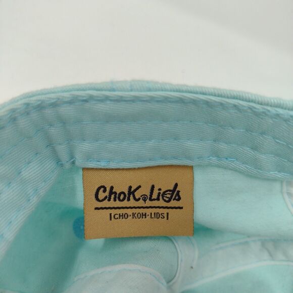 Chok Lids Skideback Hat Blue OSFA Adjustable Vented Holes 6 Panel Blank - Picture 8 of 9